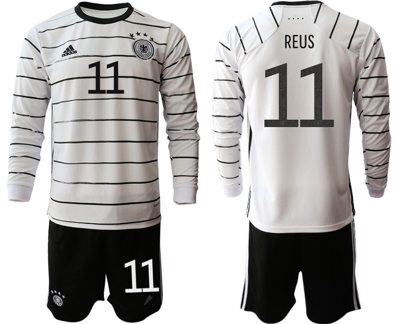 Men 2021 World Cup National Germany home long sleeve #11 white Soccer Jerseys->germany jersey->Soccer Country Jersey
